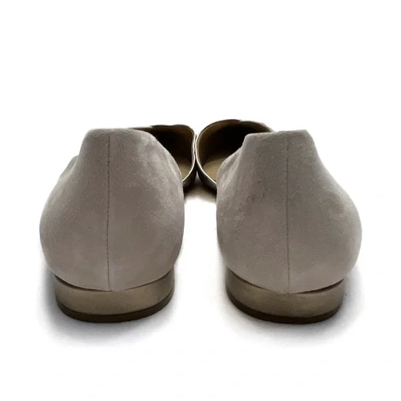 Naturalizer Hayden Suede Metallic Leather Flat Size 12 W - Picture 5 of 10